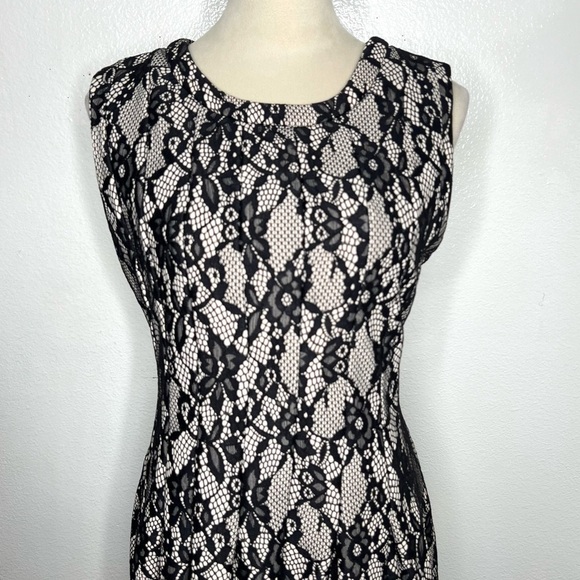 ANTHROPOLOGIE HD In Paris Violante Black Lace Mini A-Line Dress Size Medium - Picture 5 of 15